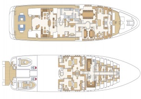 8 Bedrooms, Private Luxury Yacht, Yacht, Listing ID 1931, Italy, Mediterranean Sea,